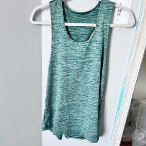 Amazon Green Marled Racerback Tank